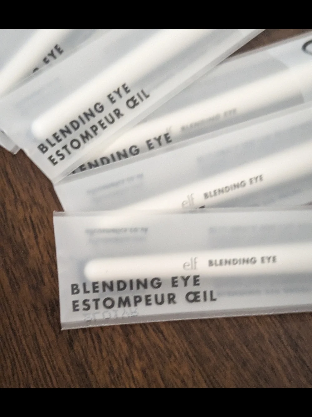 e.l.f. Blending Eye Brush - White Handle (Lot) 7 Pcs New In Packt